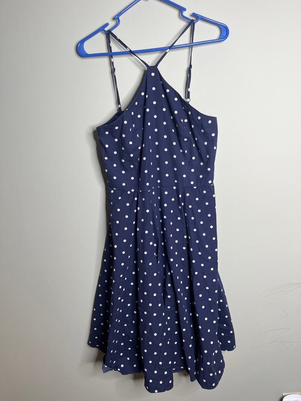 Venus Women's High Neck Polka Dot Dress Pin Up Retro Fit and Flare 12